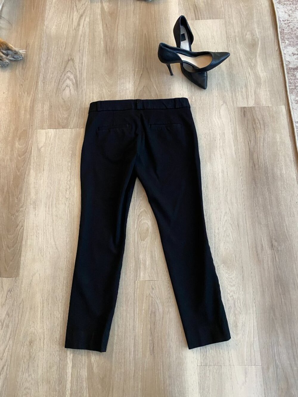 Banana Republic Sloan Pants 2P Petite Black Slim Ankle Low Rise Career Workwear - Picture 8 of 9